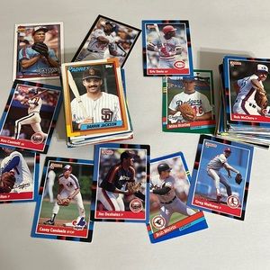 Lot of 150+ 80s 90’s Baseball Cards Used condition values between 1-6 dollars ea